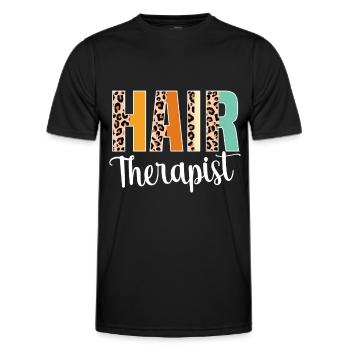 Hairstylist Hair Salon Kosmetologie - Männer Funktions-T-Shirt - Schwarz - Vorne - AI Model Male 178 dark (178cm)