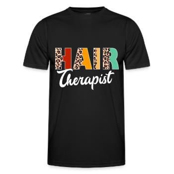 Hairstylist Hair Salon Kosmetologie - Männer Funktions-T-Shirt - Schwarz - Vorne - AI Model Male 178 dark (178cm)