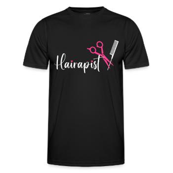 Hairstylist Hair Salon Kosmetologie - Männer Funktions-T-Shirt - Schwarz - Vorne - AI Model Male 178 dark (178cm)