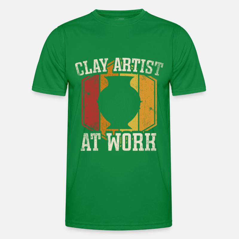 Ceramic Pottery Sculpture Men's Functional T-Shirt