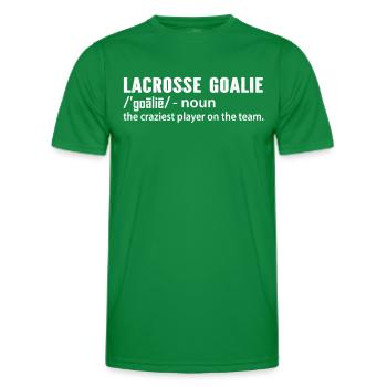 Lacrosse Torhüter Handschuhe Stick Lax Torwart - Männer Funktions-T-Shirt - Kelly Green - Vorne - AI Model Male 178 dark (178cm)