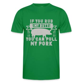 Grill Pork - Men's Functional T-Shirt - kelly green - Front - AI Model Male 178 dark (178cm)