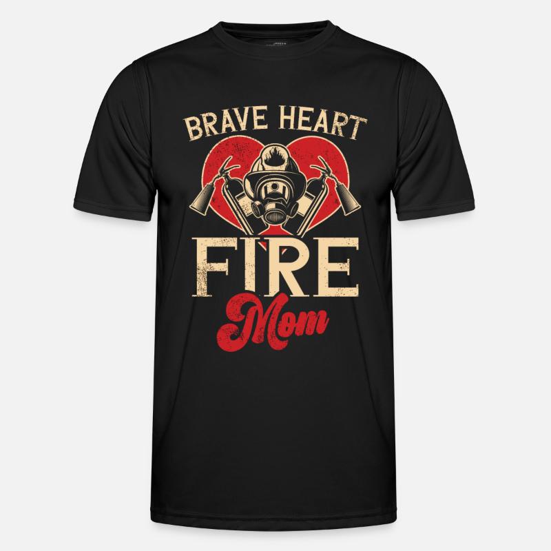 Feuerwehrmutter Feuerwehr Mutter - Männer Funktions-T-Shirt - Schwarz