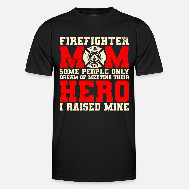 Feuerwehrmutter Feuerwehr Mutter - Männer Funktions-T-Shirt - Schwarz