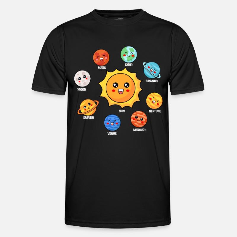 Système Solaire, Planètes, Science Espace, Astrologie T-shirt sport Homme