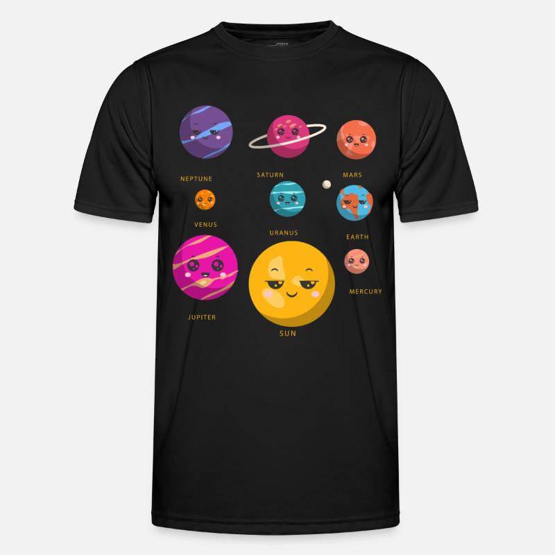 Système Solaire, Planètes, Science Espace, Astrologie T-shirt sport Homme