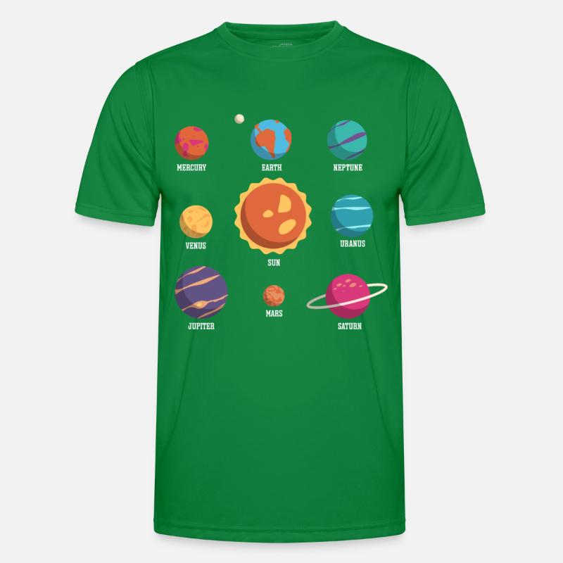 Système Solaire, Planètes, Science Espace, Astrologie T-shirt sport Homme