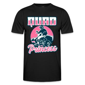 Quadgirl ATV 4 Wheeler Off Roading Lover - Männer Funktions-T-Shirt - Schwarz - Vorne - AI Model Male 178 dark (178cm)