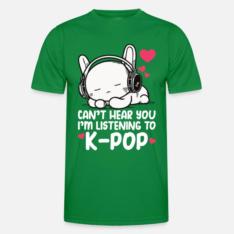 Je ne t’entends pas, j’écoute Kpop Rabbit K-pop T-shirt sport Homme