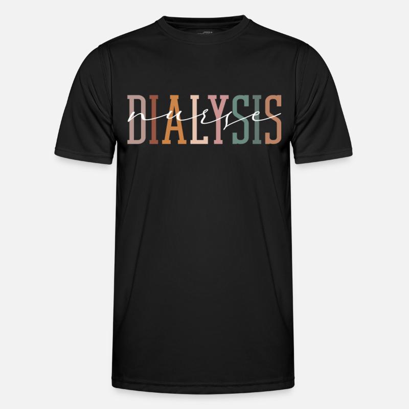 Dialyse Techniker Krankenschwester Männer Funktions-T-Shirt