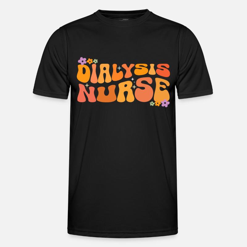 Dialyse Techniker Krankenschwester - Männer Funktions-T-Shirt - Schwarz