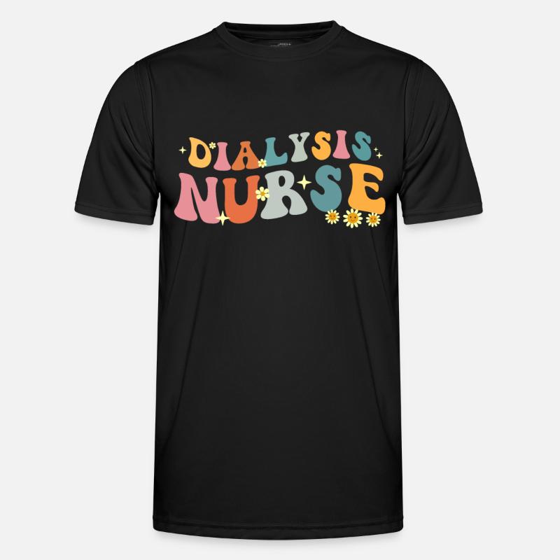 Dialyse Techniker Krankenschwester - Männer Funktions-T-Shirt - Schwarz