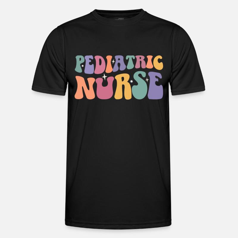 Kinderkrankenschwester Picu Peds - Männer Funktions-T-Shirt - Schwarz