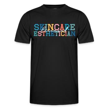 Beautician, Skin Care, Skin Therapist - Men's Functional T-Shirt - black - Front - AI Model Male 178 dark (178cm)