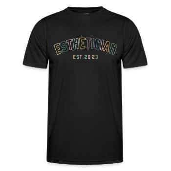 Beautician, Skin Care, Skin Therapist - Men's Functional T-Shirt - black - Front - AI Model Male 178 dark (178cm)