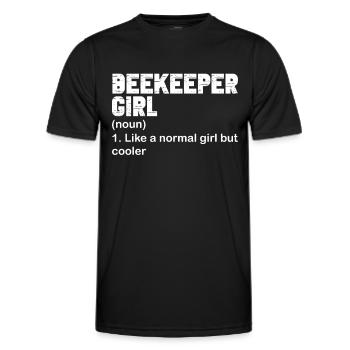 Honigbienenwebeke Hive Imkere Wabe - Männer Funktions-T-Shirt - Schwarz - Vorne - AI Model Male 178 dark (178cm)