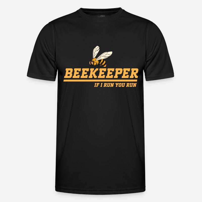 Honey Bee Webeke Hive Beekeeper Honeycomb Men's Functional T-Shirt