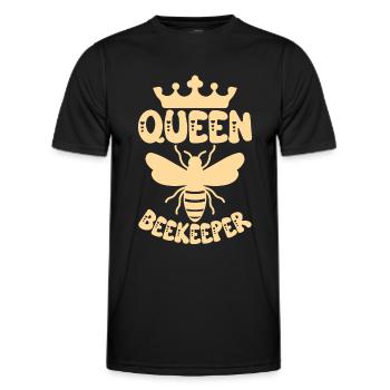Honigbienenwebeke Hive Imkere Wabe - Männer Funktions-T-Shirt - Schwarz - Vorne - AI Model Male 178 dark (178cm)