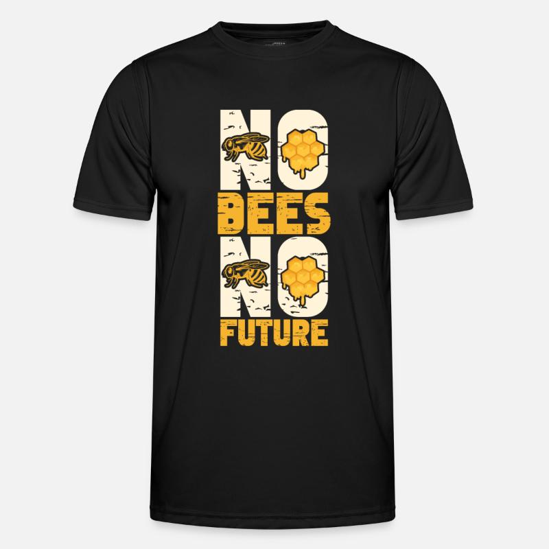 Honey Bee Webeke Hive Beekeeper Honeycomb Men's Functional T-Shirt