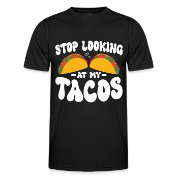 Taco drôle Fiesta mexicaine Cinco De Mayo - T-shirt sport Homme - noir - Devant - AI Model Male 178 dark (178cm)