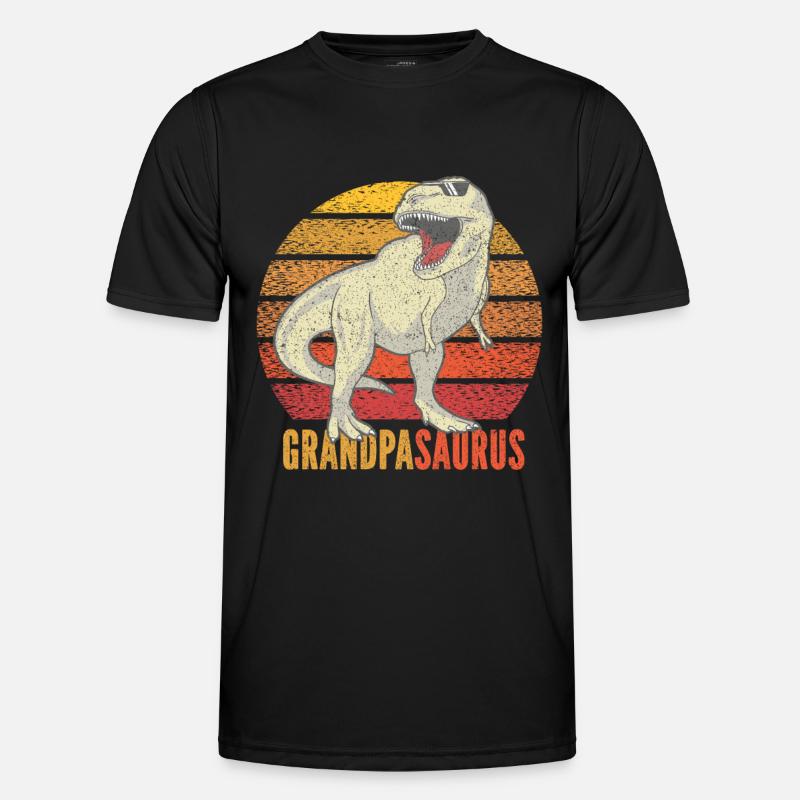 Opasaurus T Rex Dinosaurier Opa Saurus Männer Funktions-T-Shirt