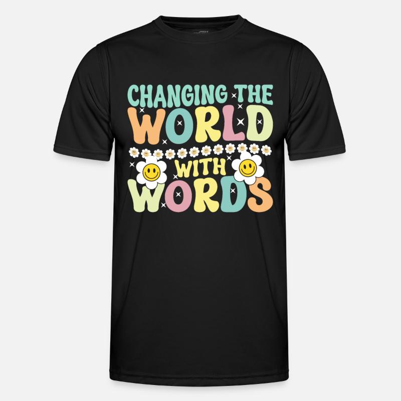 Groovy Speech Language Pathologist SLP - Männer Funktions-T-Shirt - Schwarz