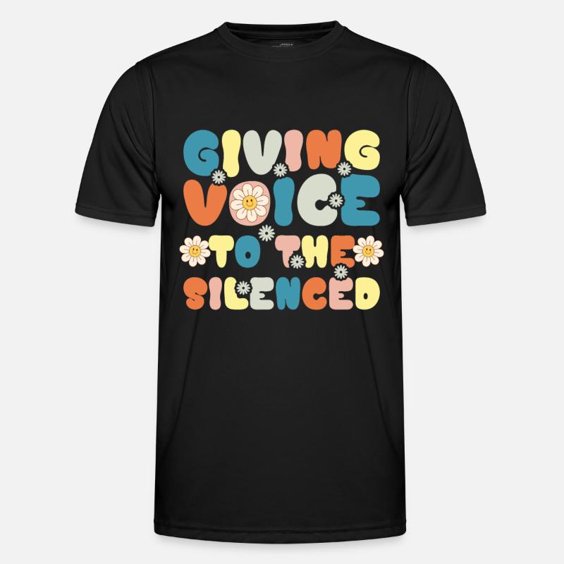 Groovy Speech Language Pathologist SLP - Männer Funktions-T-Shirt - Schwarz