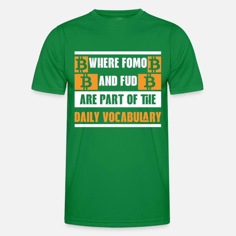 Bitcoin-Kryptowährungsgeld BTC-Kryptomünze Männer Funktions-T-Shirt