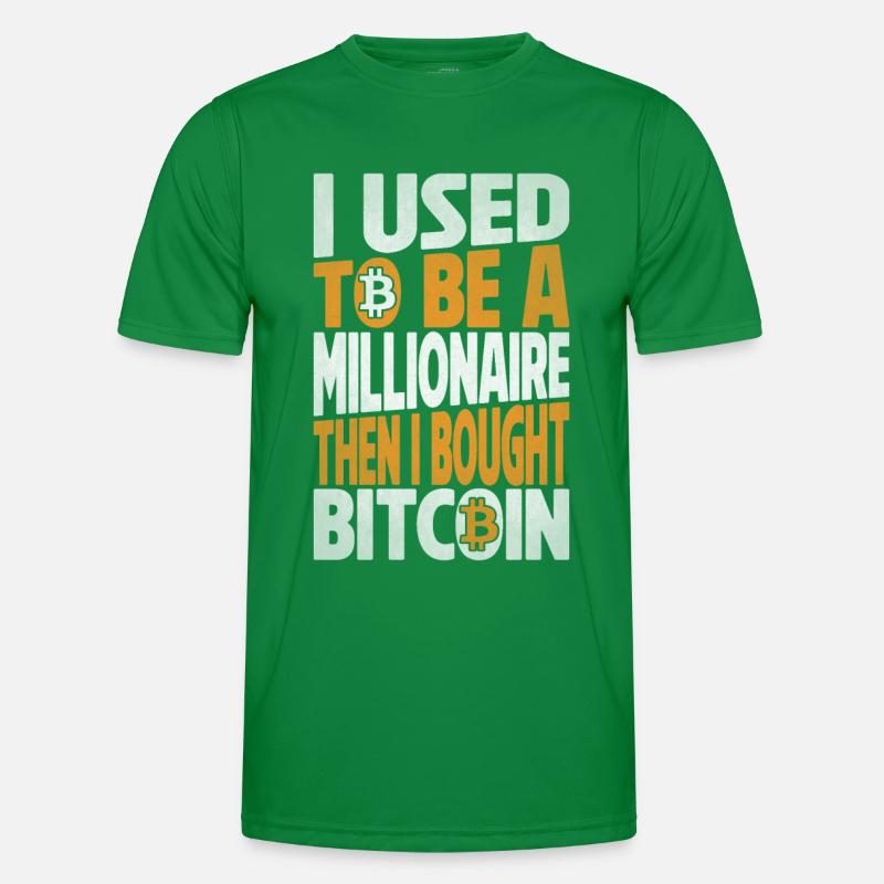 Bitcoin-Kryptowährungsgeld BTC-Kryptomünze Männer Funktions-T-Shirt