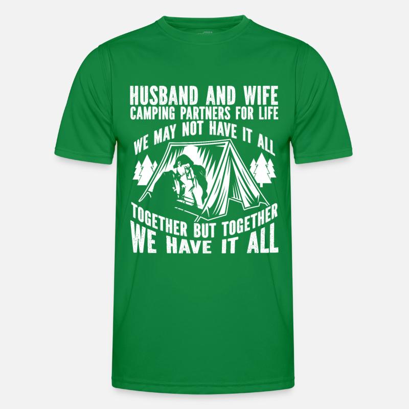 Ehemann Und Ehefrau Campingpartner Paar Matching Männer Funktions-T-Shirt