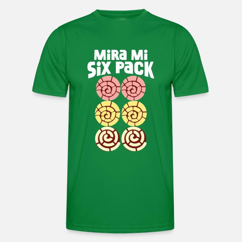 Concha Pan Dulce y Chisme Mexicana Camiseta funcional para hombres