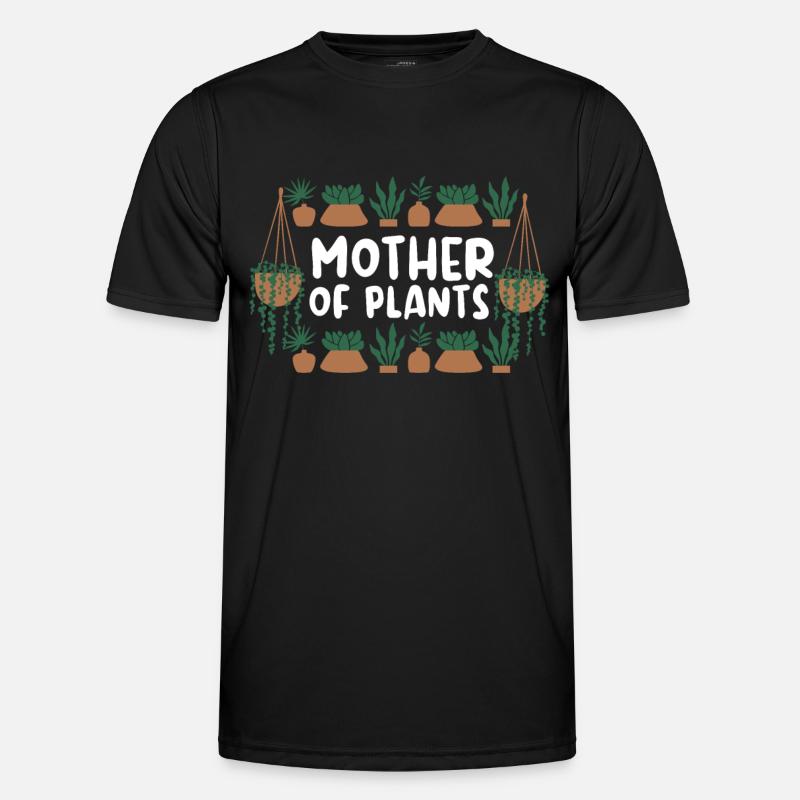 Pflanzenmutter Mutter Gartenpflanzen Blume - Männer Funktions-T-Shirt - Schwarz