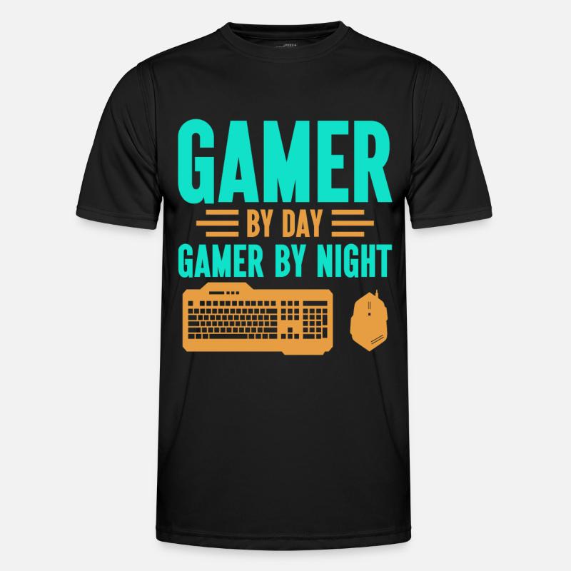 PC Video Gamer Computer Nerd Gaming WASD Männer Funktions-T-Shirt