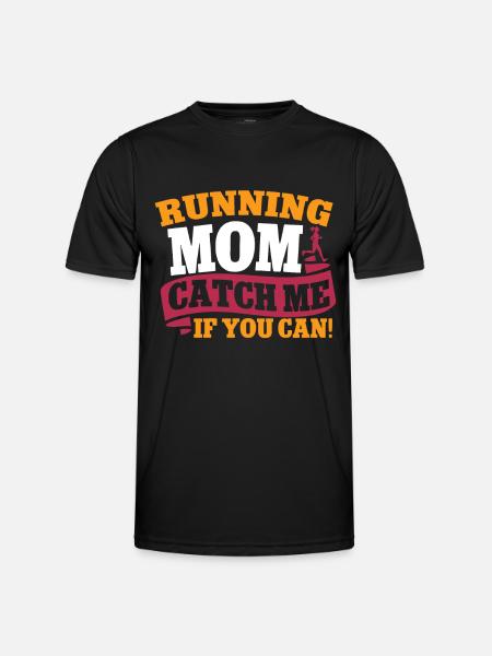 Running Mom Marathon Runner Jogging - T-shirt sport Homme - noir