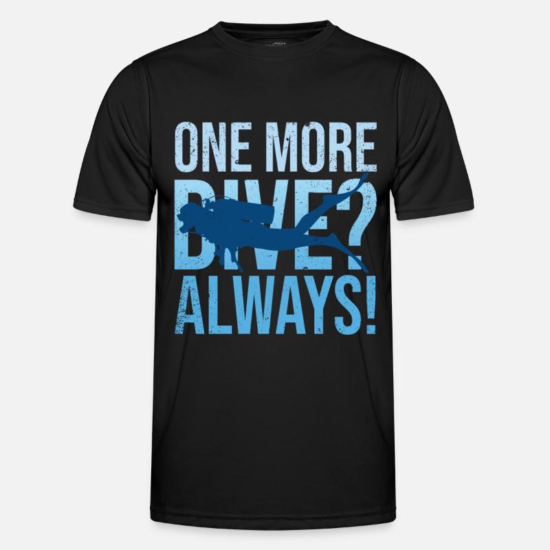 Diving Diver Ocean Lovers - Men's Functional T-Shirt - black