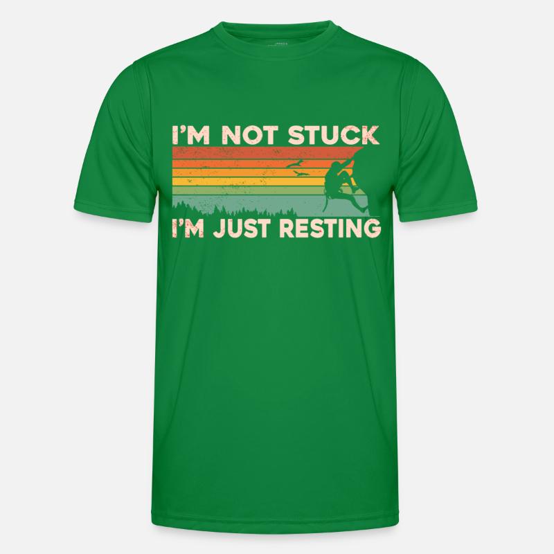 Klettern Mountain Boulder Climble Climber Männer Funktions-T-Shirt