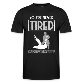 Jiu Jitsu Brésilien BJJ MMA Grappling - T-shirt sport Homme - noir - Devant - AI Model Male 178 dark (178cm)