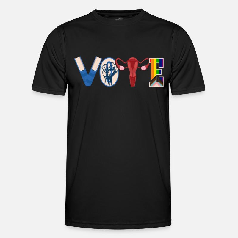 Abstimmungsbücher Faustier Eierstöcke Lgtbq Männer Funktions-T-Shirt