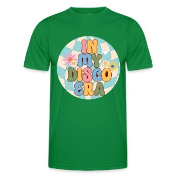 Disco Groovy Hippie 70s 80er Vintage Siebziger - Männer Funktions-T-Shirt - Kelly Green - Vorne - AI Model Male 178 dark (178cm)
