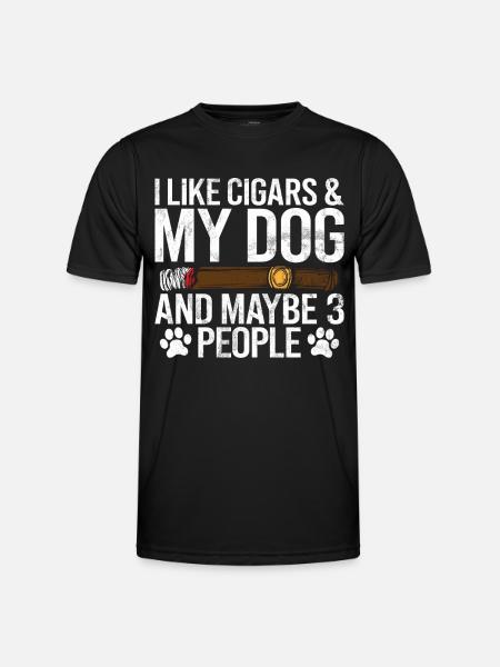 Cigar Smoker - Men's Functional T-Shirt - black