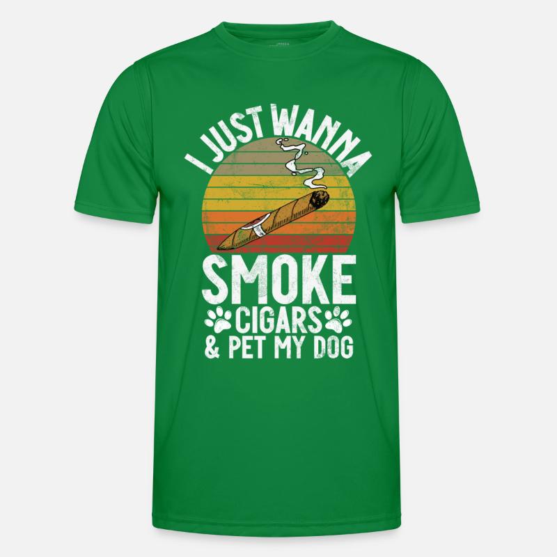 Cigar Smoker Men's Functional T-Shirt