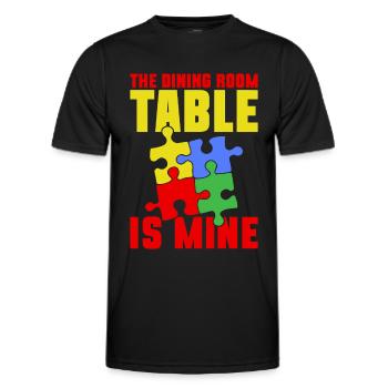 Puzzle Pièce Puzzle Amateur de Puzzle - T-shirt sport Homme - noir - Devant - AI Model Male 178 dark (178cm)