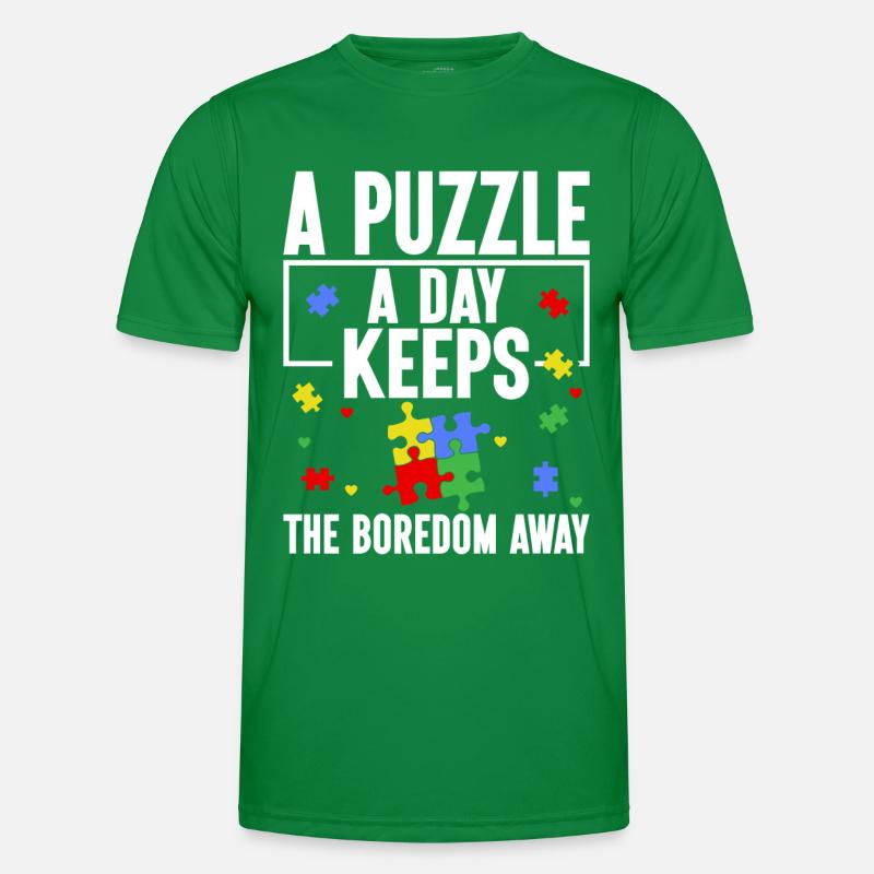 Jigsaw Puzzle Piece Puzzle Lover Männer Funktions-T-Shirt
