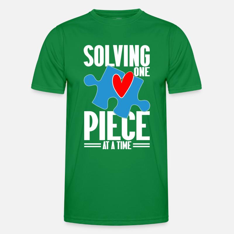 Jigsaw Puzzle Piece Puzzle Lover Männer Funktions-T-Shirt