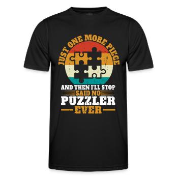 Puzzle Pièce Puzzle Amateur de Puzzle - T-shirt sport Homme - noir - Devant - AI Model Male 178 dark (178cm)