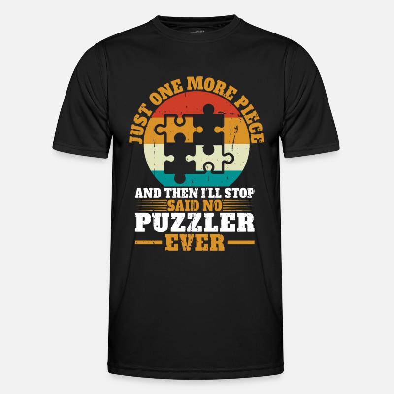 Jigsaw Puzzle Piece Puzzle Lover Men's Functional T-Shirt
