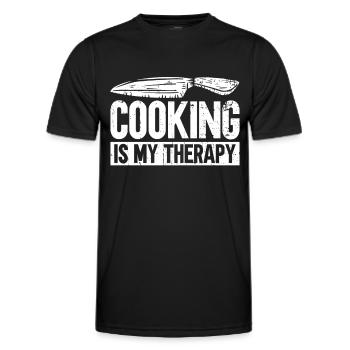 Küchenkochliebhaber Kulinarischer Koch - Männer Funktions-T-Shirt - Schwarz - Vorne - AI Model Male 178 dark (178cm)