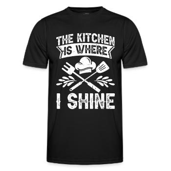 Küchenkochliebhaber Kulinarischer Koch - Männer Funktions-T-Shirt - Schwarz - Vorne - AI Model Male 178 dark (178cm)