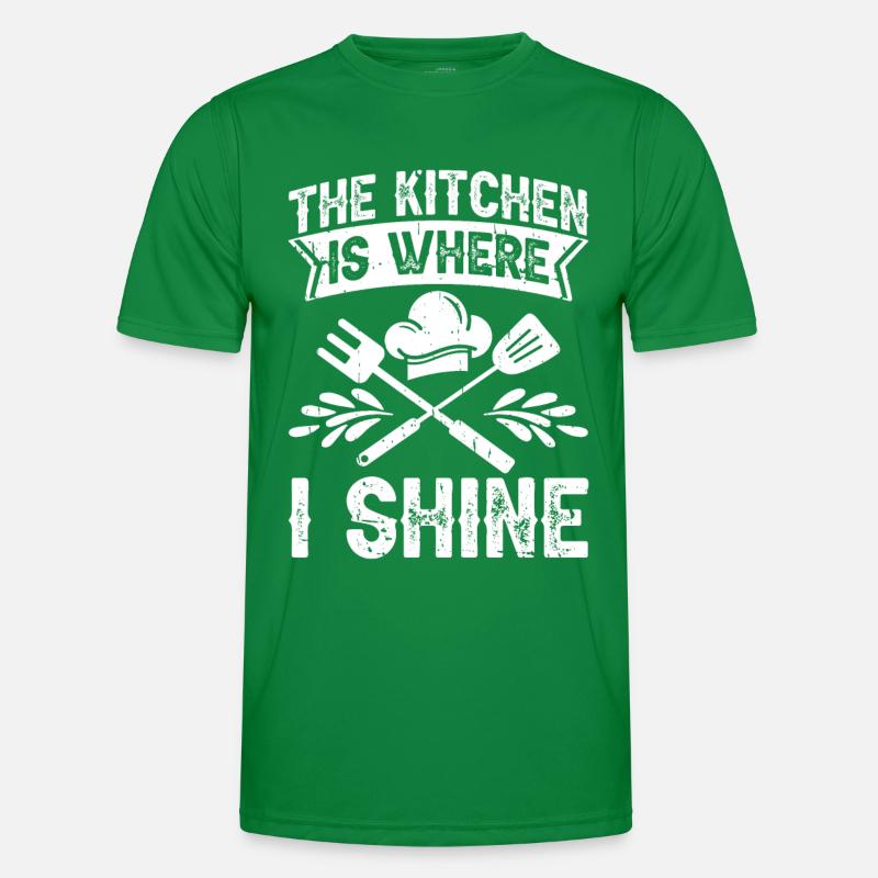 Kitchen Cooking Lover Culinary Chef Men's Functional T-Shirt