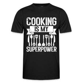 Küchenkochliebhaber Kulinarischer Koch - Männer Funktions-T-Shirt - Schwarz - Vorne - AI Model Male 178 dark (178cm)